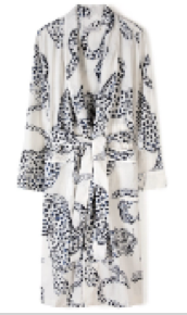 JAG CREAM WOMENS COTTON ROBE M