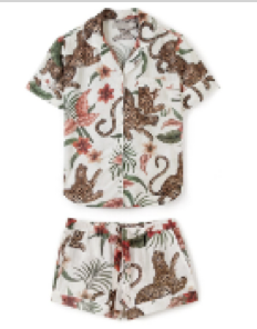 SOLEIA CREAM WOMENS SHORT SET S