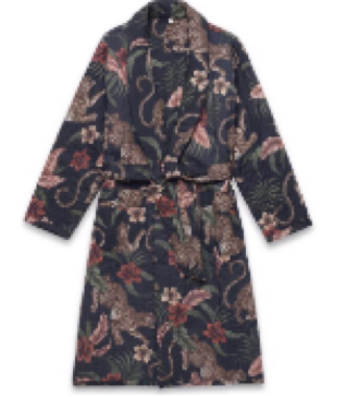 SOLEIA CREAM WOMENS QUILTED ROBE S