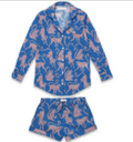 CHANGO BLUE/PINK WOMENS SIGNATURE SHIRT & SHORT SET S
