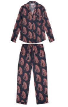 TIGER NAVY/PINK WOMENS LONG SET M