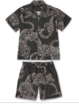 JAG GREEN MENS CUBAN SHORT SET L