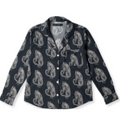 TIGER BLACK/WHITE MENS COLLARED SHIRT XL