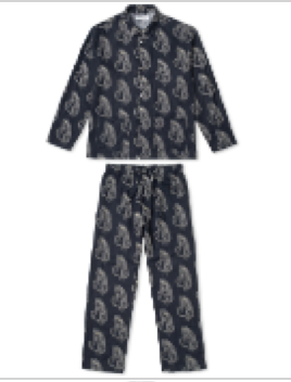 TIGER BLACK/WHITE MENS POCKET SET M