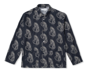 TIGER BLACK/WHITE MENS POCKET SHIRT M