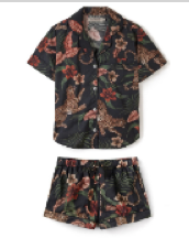 SOLEIA NAVY WOMENS SHORT SET M