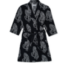 TIGER BLACK/WHITE UNISEX TOWEL ROBE XL